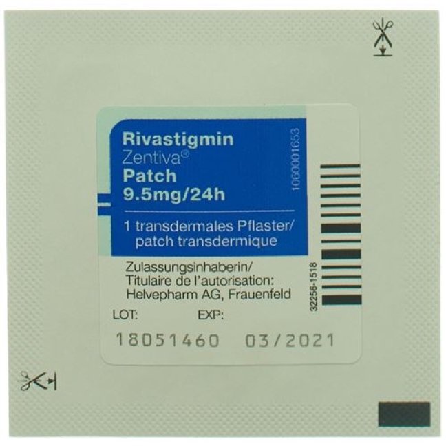 RIVASTIGMIN ZENTIV PATCH 9.5MG