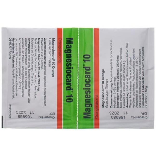 Magnesiocard 10 mmol Orange 20 X 5 g Granulat