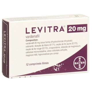 Levitra 20 mg 12 filmtablets