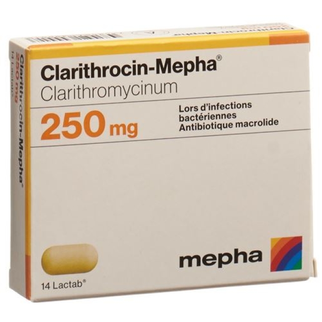 Clarithrocin Mepha 250 mg 14 Lactabs