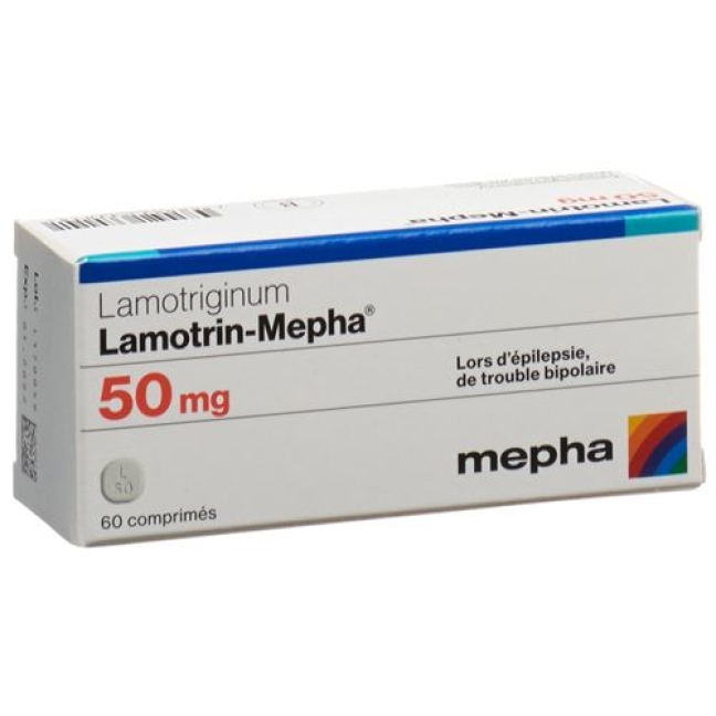 Lamotrin Mepha 50 mg 60 Disp tablets