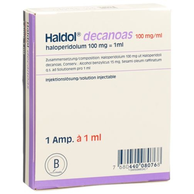 Haldol Decanoas 100 mg/ml Ampulle 1 ml Haldol Decanoas 100 mg/ml Ampulle 1 ml