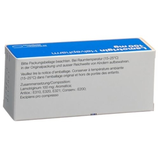 Lamotrigin Helvepharm 100 mg 50 Disp tablets