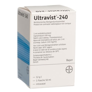 ULTRAVIST 240 INJ LSG 240MG FL