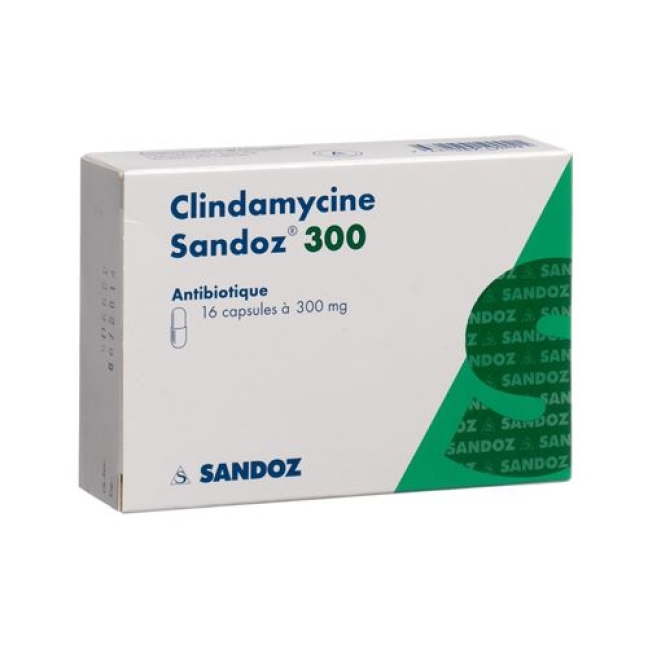 Clindamycin Sandoz 300 mg 16 Kaps Clindamycin Sandoz 300 mg 16 Kaps