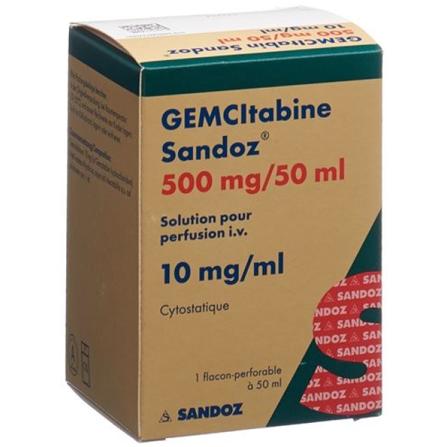 GEMCITABIN SANDOZ INF 500MG