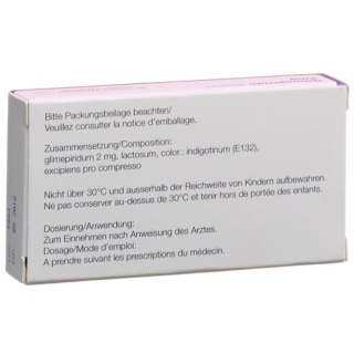 Glimepiride Zentiva 2 mg 30 tablets