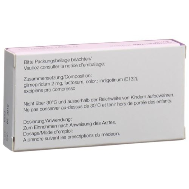 Glimepiride Zentiva 2 mg 30 tablets