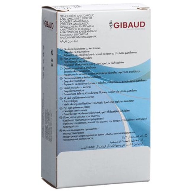 Gibaud Kniebandage Anatomisch L 45-51.5см Schwarz