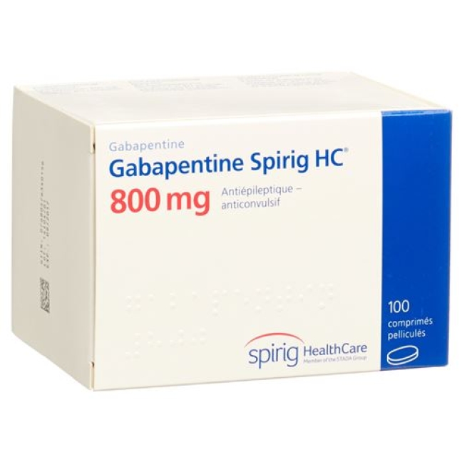 Gabapentin Spirig 800 mg 100 filmtablets