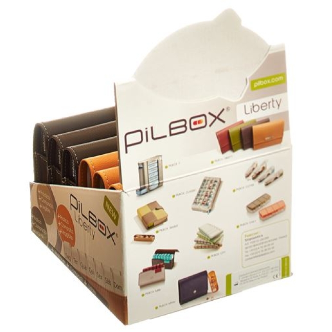 PILBOX DISP ASS 6STK FR/DE