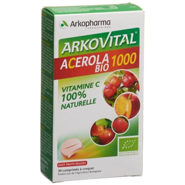 Acerola Bio 1000 жевательные таблетки 30 штук