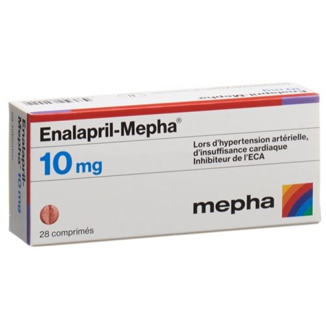 Enalapril Mepha 10 mg 28 tablets