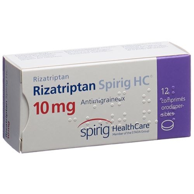 Rizatriptan Spirig 10 mg 12 Schmelztablets