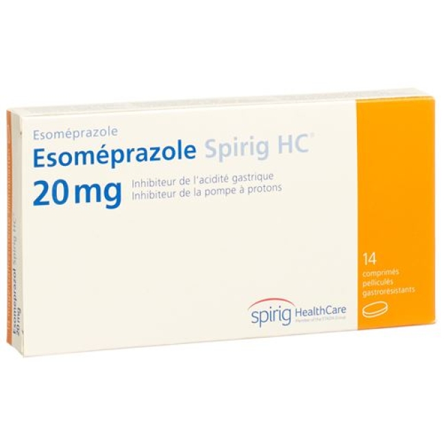 ESOMEPRAZOL SPIRIG HC 20MG DS