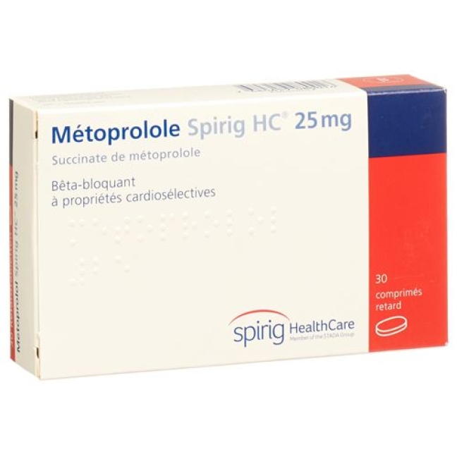 Metoprolol Spirig Retard 25 mg 30 filmtablets