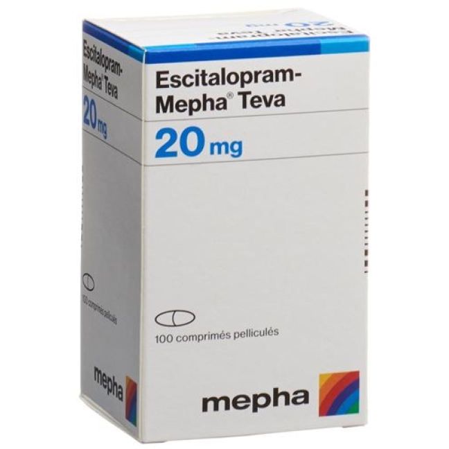 ESCITALOPRAM MEPHA TEVA 20MG