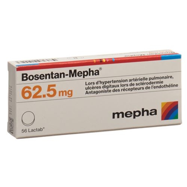 BOSENTAN MEPHA 62.5MG LACT