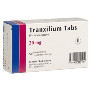 Tranxilium Tabs 20 mg 50 filmtablets