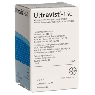 ULTRAVIST 150 INJ LSG 150MG FL