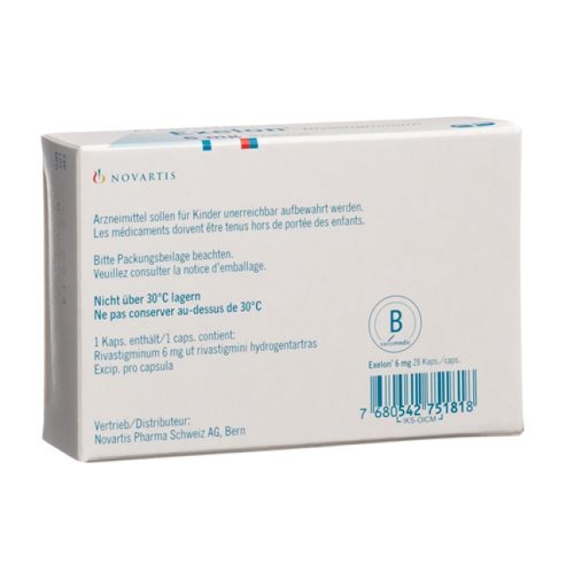 Exelon 6 mg 112 Kaps Exelon 6 mg 112 Kaps