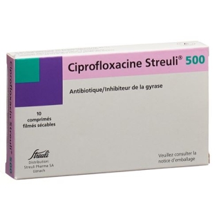 Ciprofloxacin Streuli 500 mg 10 filmtablets