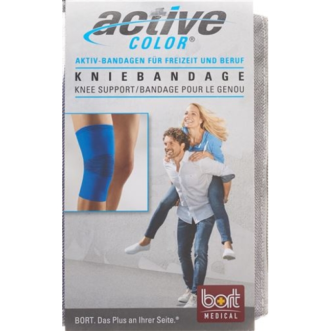 Bort Aktive Color Kniebandage размер L +37см Blau