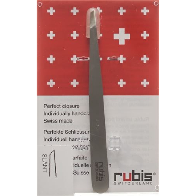 RUBIS PINZ SCHRAEG INOX