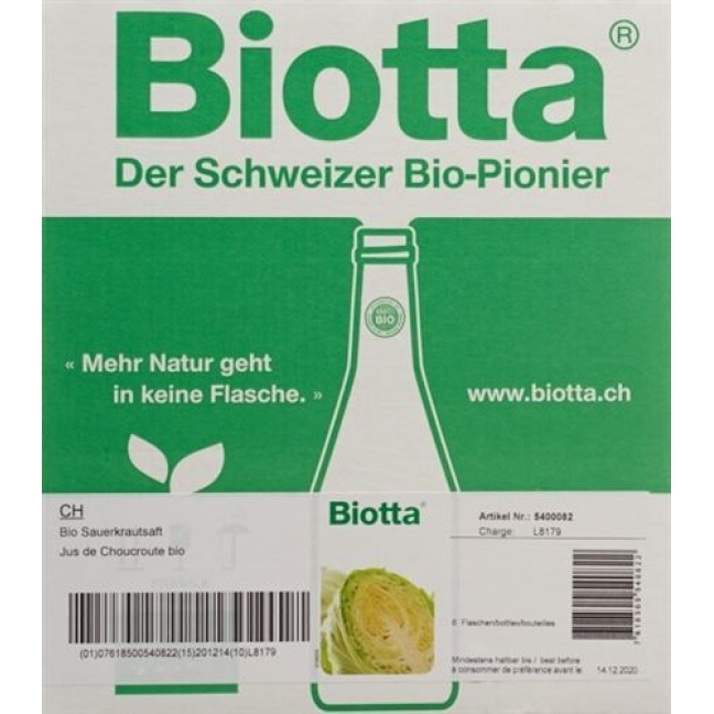 BIOTTA BIO SAUERKRAUT SAF