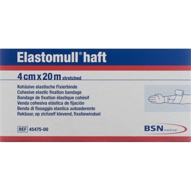 Elastomull Haft марлевый бинт Weiss 20мX4см рулон