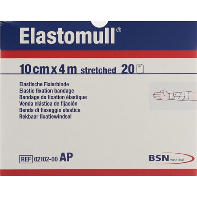 Elastomull марлевый бинт Weiss 4мX10см 20 штук