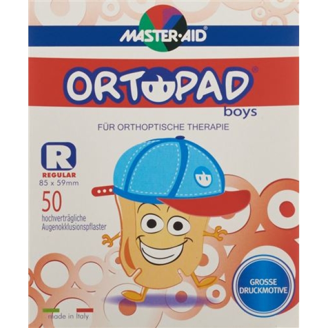 Ortopad Occlusionspflaster Regu Boys Ab 4j 50 штук