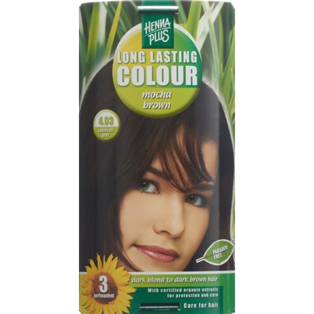 Henna Plus Long Last Colour 4.03 Mokkabraun