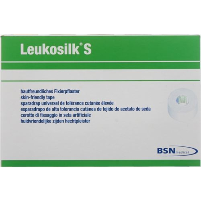 Leukosilk S Heftpflaster 9.2мX5см Weiss 6 штук