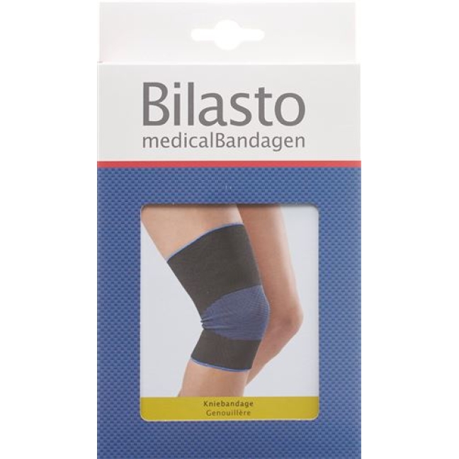 Bilasto Kniebandage размер L Schwarz/Blau