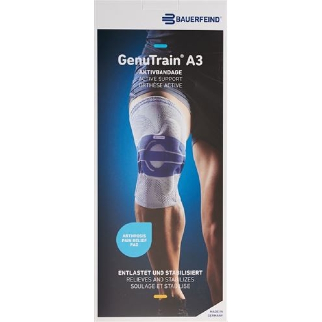 GenuTrain A3 активная повязка Knie размер 1 Rechts Titan