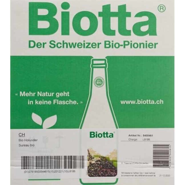 BIOTTA BIO HOLUNDER SAFT