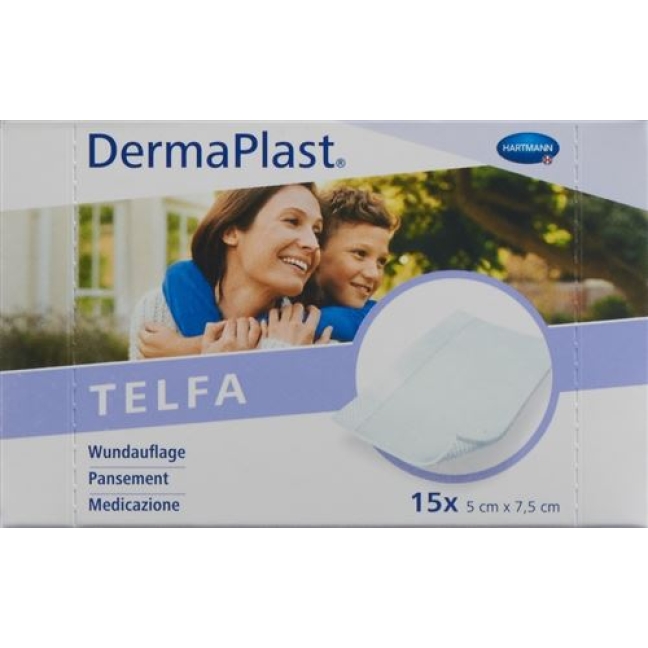 Dermaplast Telfa Kompressen 5x7.5см 15 штук