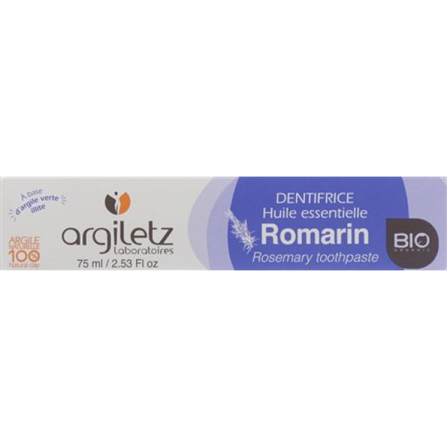 Argiletz Zahnpasta Rosmarin Bio 75мл