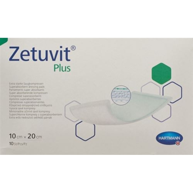 Zetuvit Plus Absorptionsverband 10x20см 10 штук