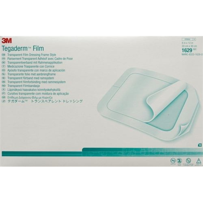 3M Tegaderm Film повязка для ран 20x30см 10 штук