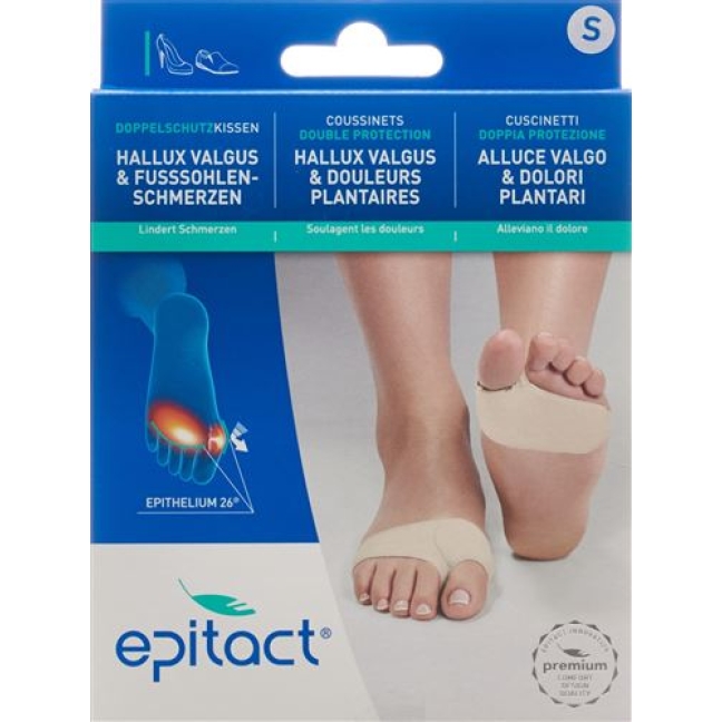 Epitact Doppelschutzkissen Hallux Valgus und Schmerzende Fusssoh