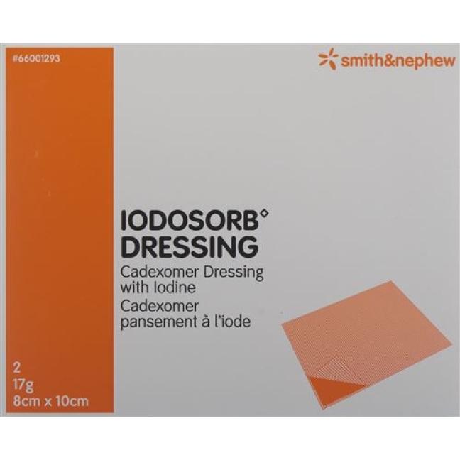 IODOSORB DRESSING 8X10CM 17 G