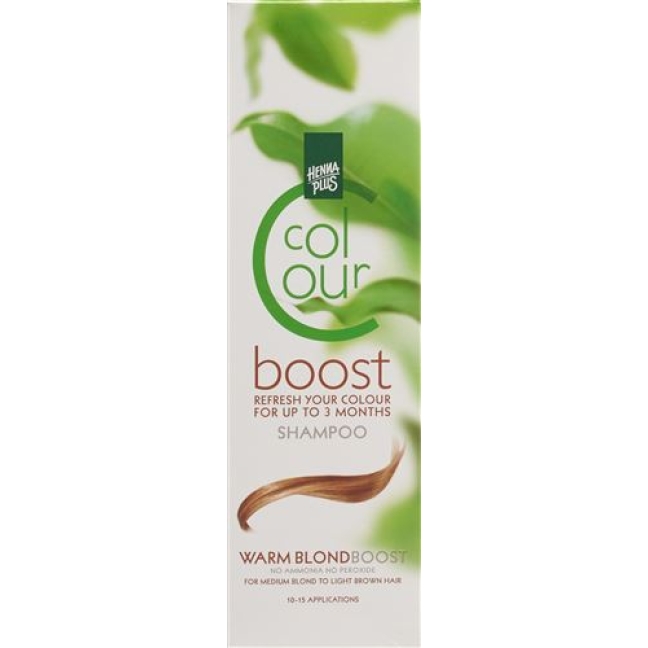 Henna Plus Colour Boost шампунь Warm Blond 200мл