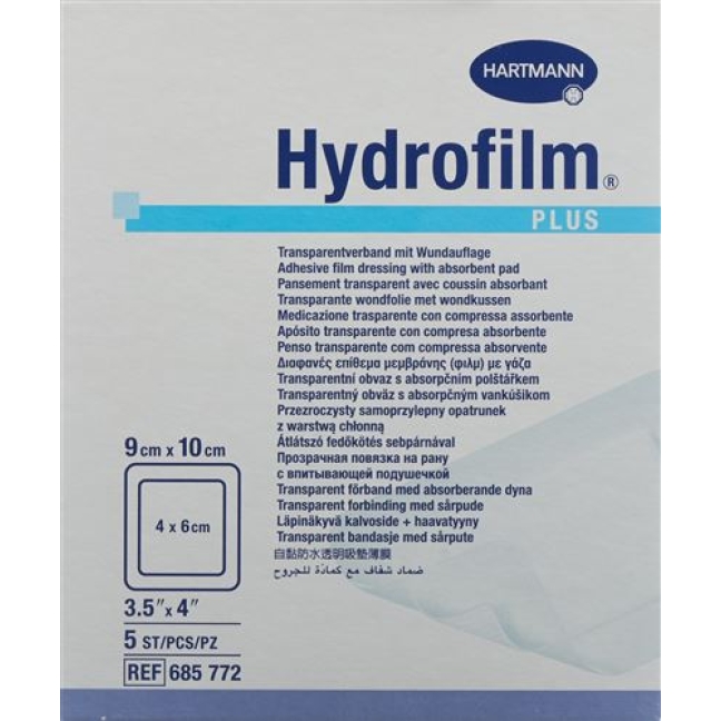 Hydrofilm Plus Wundverband Film 9x10см Steril 5 штук