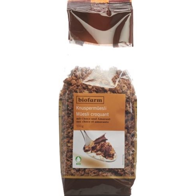 Biofarm Knusper Muesli Amaranth Choco Knos 500г