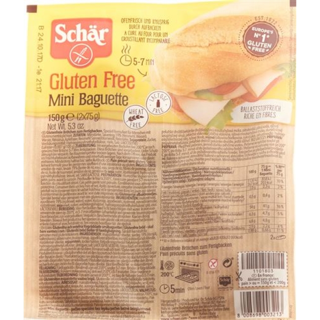 SCHAER MINI-BAGUETTE GLUTE