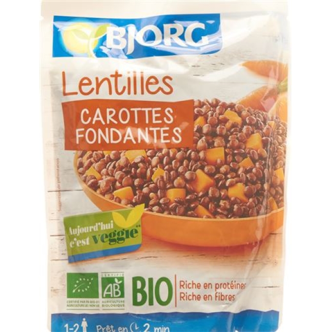 Bjorg Lentilles Carottes Doy Pack 250г