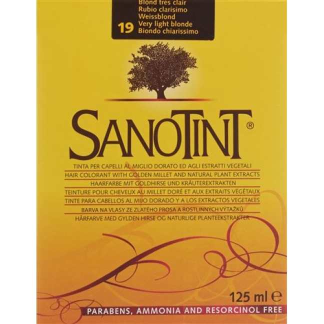 Sanotint цвет волос 19 Weissblond