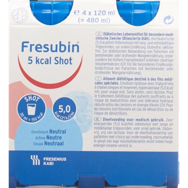 FRESUBIN 5KCAL SHOT NEUTR EASY